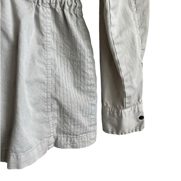 Lily Aldridge Women Jacket S Beige Adjustable Waist Lightweight Utility Gorpcore - Picture 7 of 14